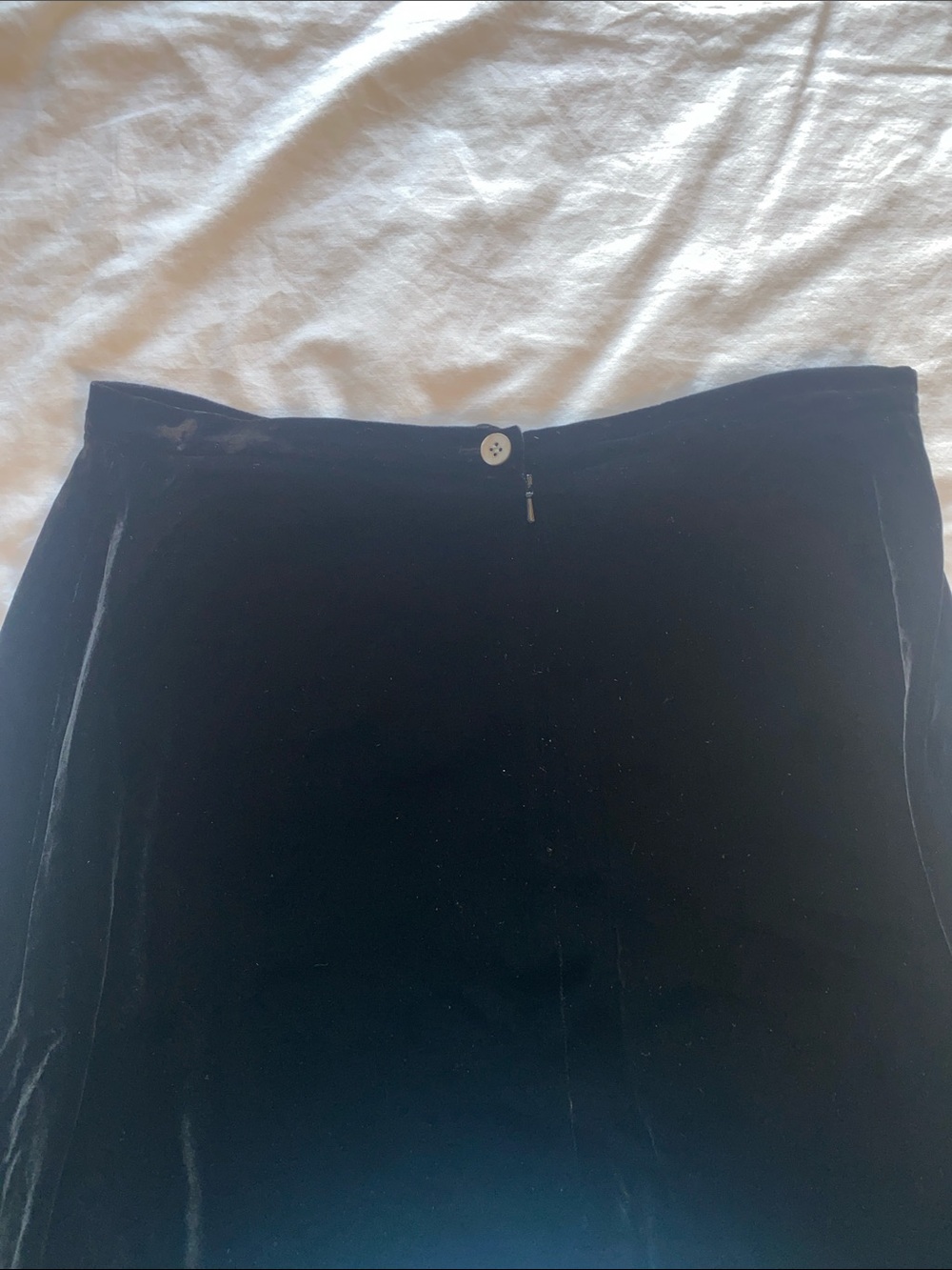 Laura Ashley Black Velvet‎ Maxi Skirt Size 12 Romantic Vintage - Picture 6 of 10